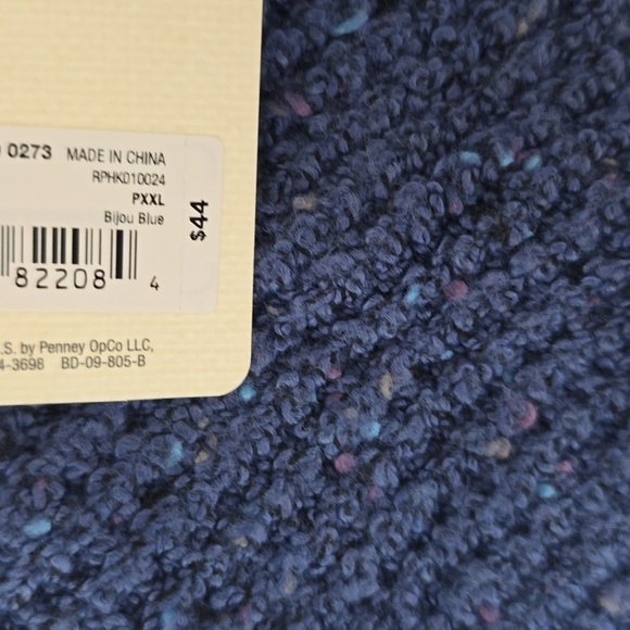 A.N.A BRAND WOMEN'S PLUS SIZE PETITE BLUE PULLOVER SWEATER SIZE PXXL - Picture 13 of 16